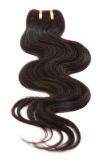30" (Inches) Grade AAA 100% Virgin Indian Remy Human Body Wave Weft Soft & Silky Hair Extension Hair   Color #1B (Off Black)   1 Piece  Beauty
