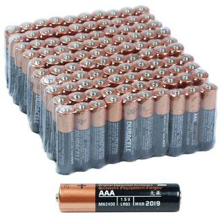 100 AAA Duracell Batteries Health & Personal Care