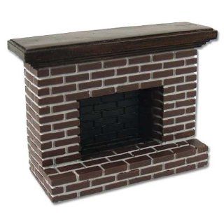Small red brick fireplace Toys & Games