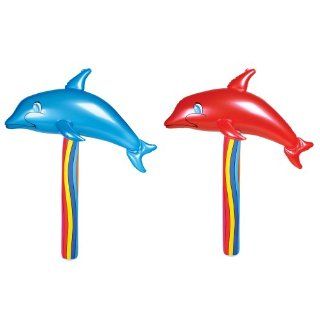 Inflatable Dolphin Hammers (1 dz) Toys & Games