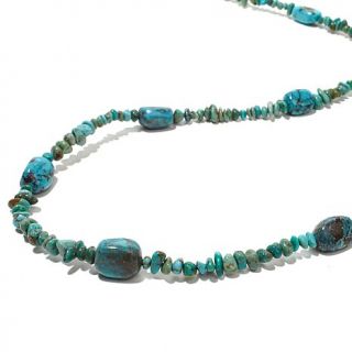 Jay King Turquoise Sterling Silver Beaded 43 1/4" Necklace