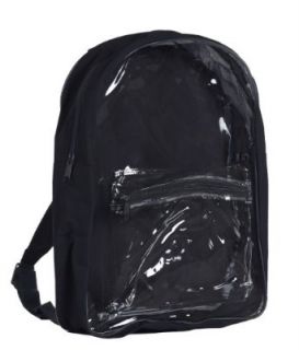 Clear PVC Security Backpack, Black by BAGS FOR LESSTM Clothing