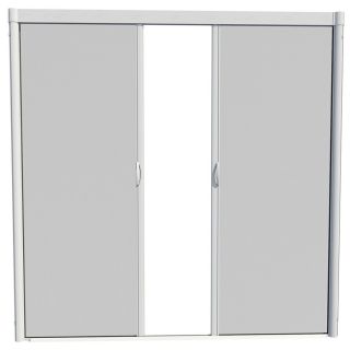 LARSON 84 in x 79 in White Retractable Screen Door