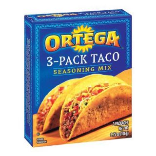 Ortega 3 Pack Taco Seasoning Mix 3.75 oz.