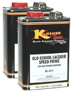 Old School Lacquer Speed Prime Kit Gray Kustom Shop Speed Primer Makes 2 gallons Automotive