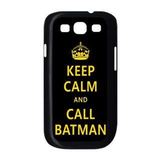 KEEP CALM AND CALL BATMAN The Dark Knight Unique Samsung Galaxy S3 I9300 Durable Hard Plastic Case Cover Personalized Treasure DIY Cell Phones & Accessories