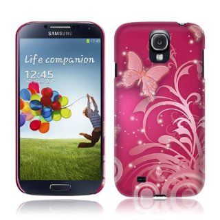 TaylorHe Pink Butterflies Samsung Galaxy S4 i9500 Hard Case Printed Samsung Galaxy S4 i9500 Cases UK MADE All Around Printed on Sides 3D Sublimation Highest Quality Cell Phones & Accessories