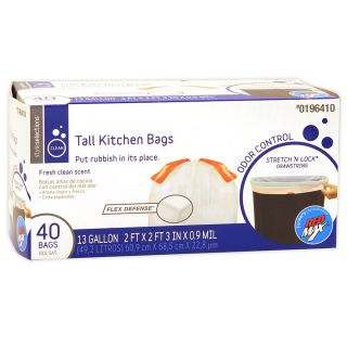 Style Selections 40 Count 13 Gallon Indoor Trash Bags