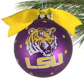 LSU Tigers Purple Team Logo Christmas Ornament  Football Apparel  Sports & Outdoors