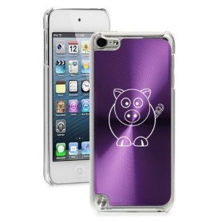 Apple iPod Touch 5th Generation Purple 5B962 hard back case cover Cute Pig Cell Phones & Accessories