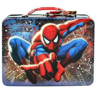 Spider Man Web Swinging Tin Lunch Box Toys & Games