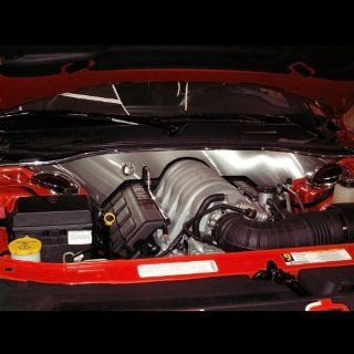 American Car Craft Dodge Challenger 2008 2009 2010 2011 2012 SRT8 Brushed Firewall Trim Engine Bay Dress Up Kit Automotive