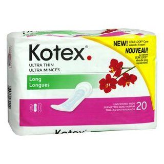 KOTEX EXTRA ULTRA THIN LONG 12/Case 20 EACH Health & Personal Care