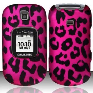 Cell Phone Case Cover Skin for Samsung U365 Gusto 2 (Pink Leopard)   Verizon Cell Phones & Accessories