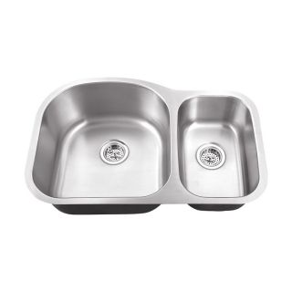 Superior Sinks 18 Gauge Double Basin Undermount Stainless Steel Kitchen Sink