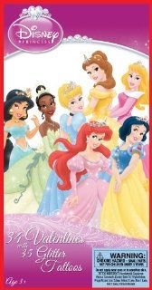 Disney Princess Valentine's Day Cards and Tattoos Toys & Games