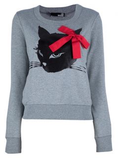 Love Moschino Cat print Sweater