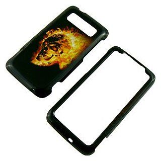 Fire Skull Protector Case for HTC Trophy Cell Phones & Accessories