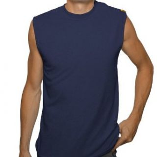 Men's Dri Release Workout / Exercise Shirt by Sport Science   Sleeveless Cut Off   Navy   XX Large at  Mens Clothing store Athletic Shirts
