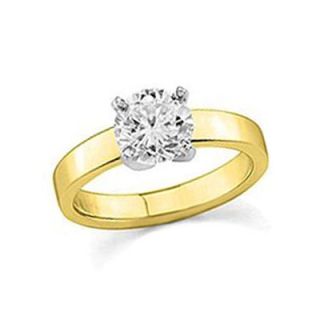CT. Certified Diamond Solitaire Engagement Ring in 14K Gold (G/VS2