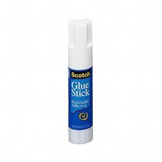 Glue Stick, Restickable, washable, .49 ounce, dries clear, Scotch MMM6314 