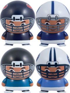 NFL Buildable Capsule Figures (4 Piece Set) AFC South Houston Texans, Indianapolis Colts, Jacksonville Jaguars, and Tennessee Titans Toys & Games