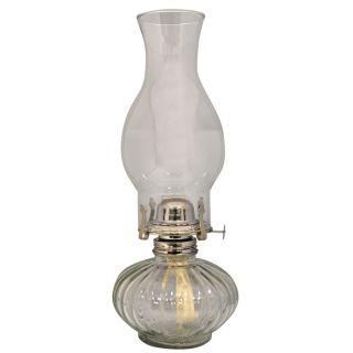 Lamplight 13.25 in H Clear Glass Outdoor Decorative Lantern