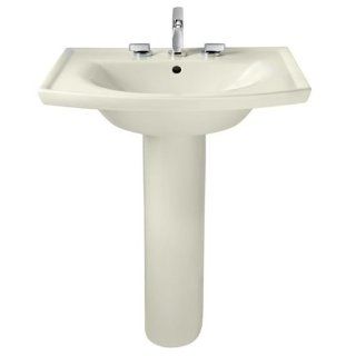 American Standard 0404.004.222 Tropic Grande Pedestal Sink Top, 4 Inch Faucet Centers, Linen    