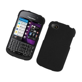 BB Q10 Rubber COVER Black 01 Cell Phones & Accessories