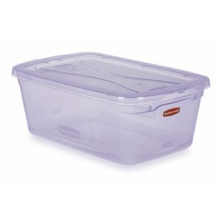 Rubbermaid Clever Store 6 Quart Shoe Box with Standard Snap Lid