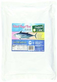 Natural Value No Salt Added Chunk Tongol Tuna in Water, 43 Ounce Pouch  Fruit Juices  Grocery & Gourmet Food