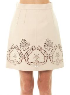 Laser cut leather skirt  Dolce & Gabbana