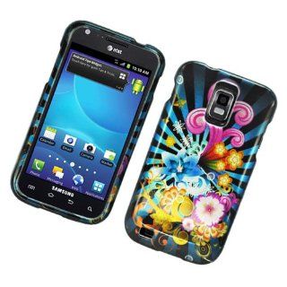 Colorful Fireworks 2D Glossy Faceplate Hard Plastic Protector Snap On Cover Case For Samsung Hercules T989 Cell Phones & Accessories