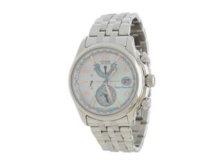 Citizen Watches FC0000 59D World Time A T Eco Drive Mother Of Pearl Dial Watch Silver Tone Stainless Steel