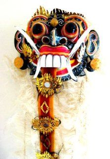 Barong Dance Mask Rangda Demon Protection Against Evil Bali Mask  40"Collector's Item   Decorative Masks