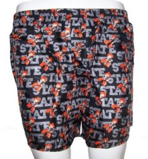 Merge Left College Classics OKLAHOMA STATE UNIVERSITY PISTOL PETE 100% Silk Boxers at  Mens Clothing store Boxer Shorts