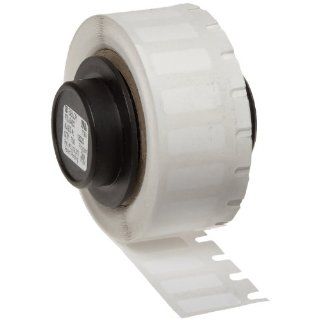 Brady PTL 7 498 TLS 2200 And TLS PC Link 0.5" Height, 0.5" Width, B 498 Repositionable Vinyl Cloth, White Color Label (500 Per Roll)