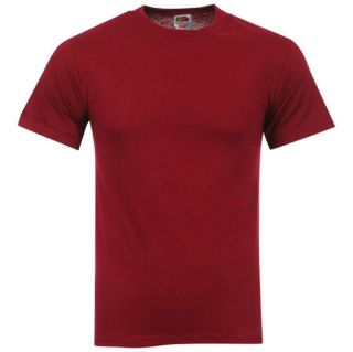 Fruit of the Loom/Jerzees Mens 3 Pack T Shirts   Extra Large   Brown/Turquoise/Burgundy      Clothing