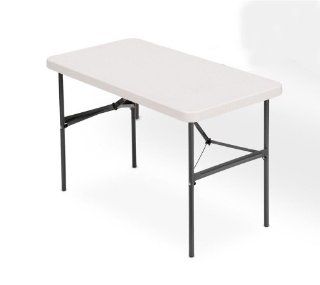 IndestrucTable TOO 500 Series Folding Table in Platinum (48 in. L x 24 in. W x 29 in. H)  