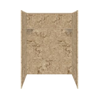 Style Selections 3 ft W x 4 ft D x 6 ft H Sand Mountain Shower Wall Surround Side and Back Panels
