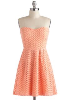 Little Bow Peach Dress  Mod Retro Vintage Dresses