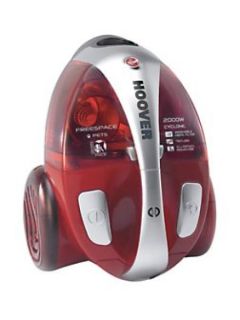Hoover 2000W Freespace Bagless Cylinder Vacuum Cleaner (Red)      Electronics