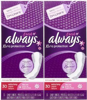 Always Dri Liners Maximum Protection, Fresh Scent 30 ct  Panty Liners  Grocery & Gourmet Food
