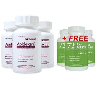 Apidextra 3 Bottles and 3 Free 72 HDP   Diet Pills That Work Fast   Safe Diet Pills That Work Fast for Women   Fast Acting Diet Pills to Increase Your Metabolic Rate and Burn Calories   A Diet Pill That Actually Works to Help You Lose Weight Health & 