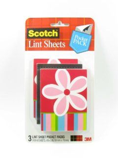 3M Scotch Lint Sheet Pocket Packs, 3 Pack Kitchen & Dining