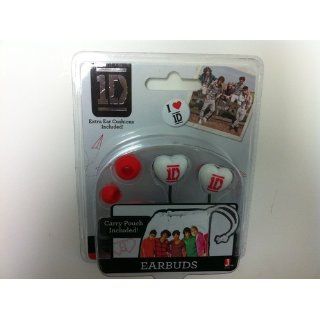 1 Direction Earbuds, Black with Pink Logo Electronics