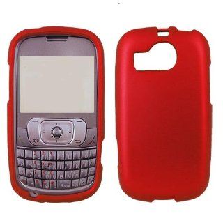 Fits ZTE A415 Memo Cricket Hard Plastic Snap on Cover Solid Red (Rubberized) Cell Phones & Accessories