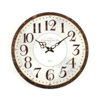 Ashton Sutton Stm144 Standard/Arabic Numeral Colorado Company Classic Wall Clock