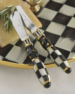 Courtly Check Canape Knives   MacKenzie Childs