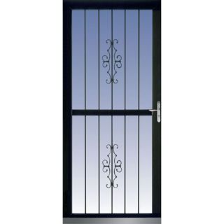 LARSON Black Classic View Full View Tempered Glass Storm Door (Common 81 in x 32 in; Actual 80.77 in x 34.06 in)